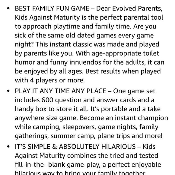 NEW Kids Against Maturity Party Sealed box NEW Fam Game Night "Apples to Apples" - Picture 12 of 14